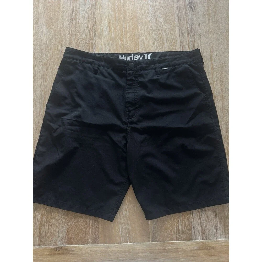 Hurley Men's Size 36 Black Phantom Walk Shorts Hybrid Stretch Board Shorts Swim